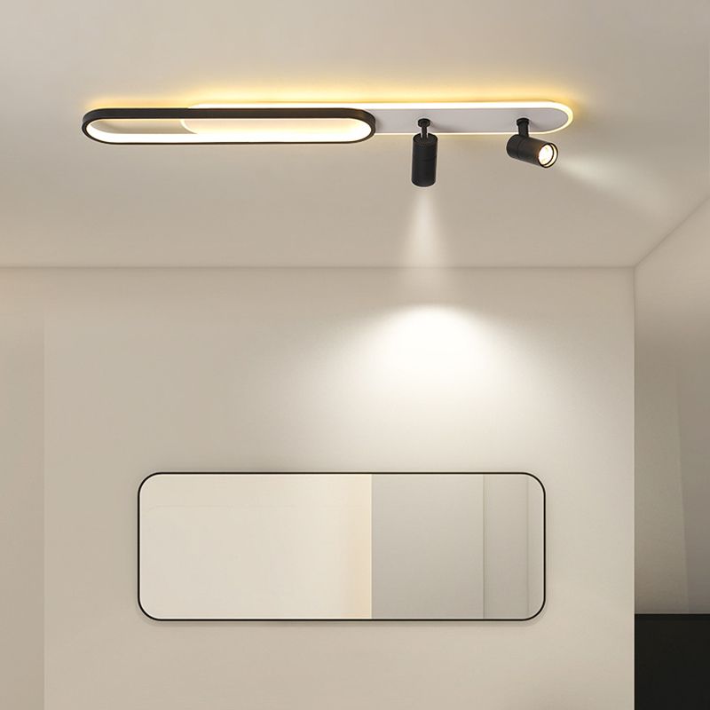 Metal Shaded Close to Ceiling Lamp Modern Style LED Close to Ceiling Lamp