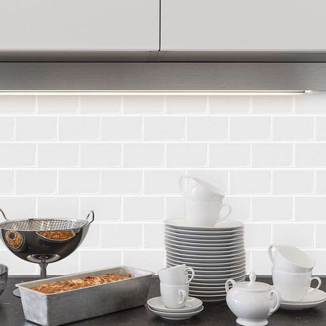 Modern Tile-Peel & Stick PVC Rectangular Subway Tile Peel and Stick Wall Tile