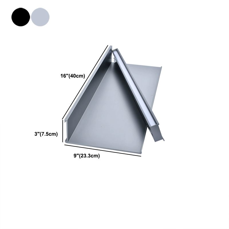 1 Shelf Metal Bookshelf Modern Floating Wall Mounted Bookcase