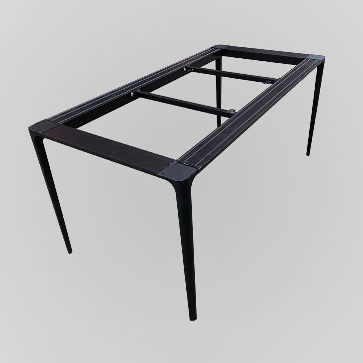 Sintered Stone White Esstisch Industrial 4 -Bein Tisch für Esszimmer