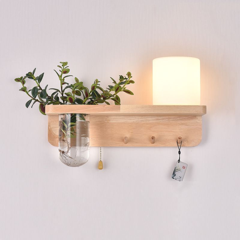 Holzwandleuchte ohne Pflanzen moderne Wandleuchte für das Wohnzimmer