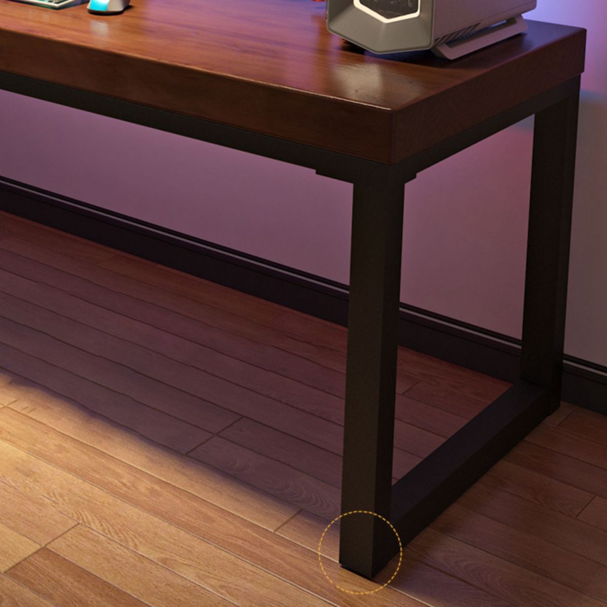 Modern Style Rectangular Writing Desk Pine Solid Wood Office Desk