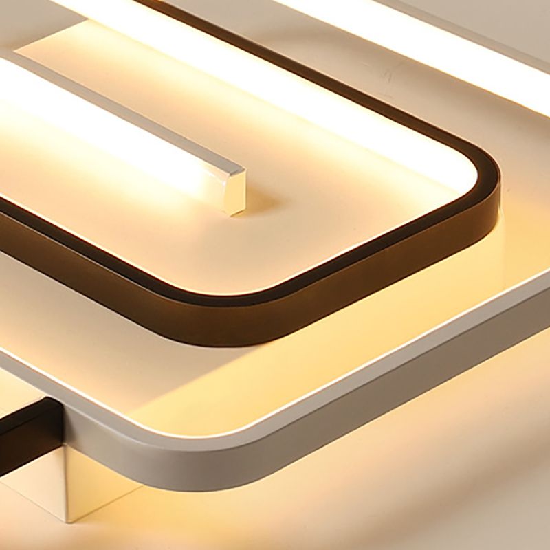 Modern Style Flush Mount Ceiling Light Minimalist LED Geometry Ceiling Lamp