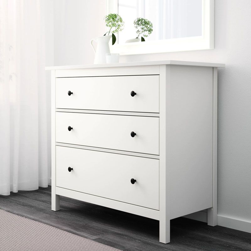 Contemporary Horizontal Chest Bedroom Storage Chest with 3 Drawers