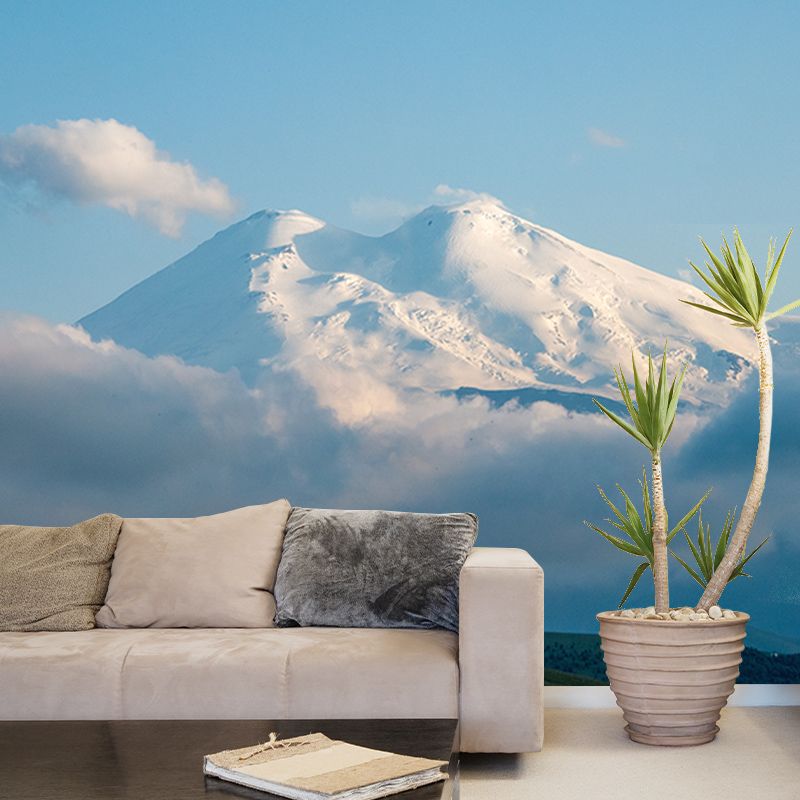 Mountains Photography Mural Wallpaper Environment Friendly Living Room Wall Mural