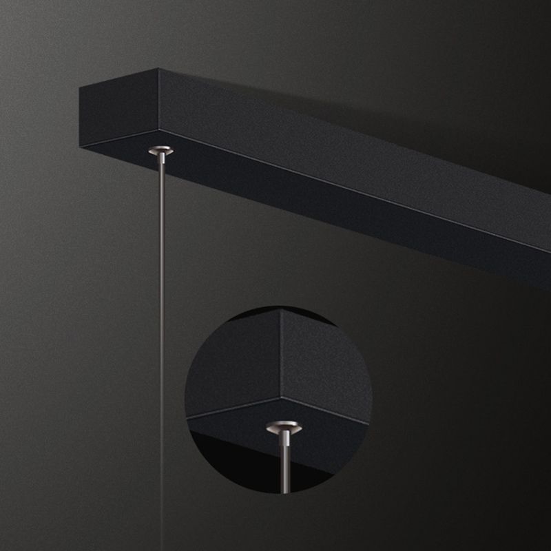 Idee di illuminazione dell'isola lineare moderna lampadario metallo 1 luci isola luminosa per sala da pranzo