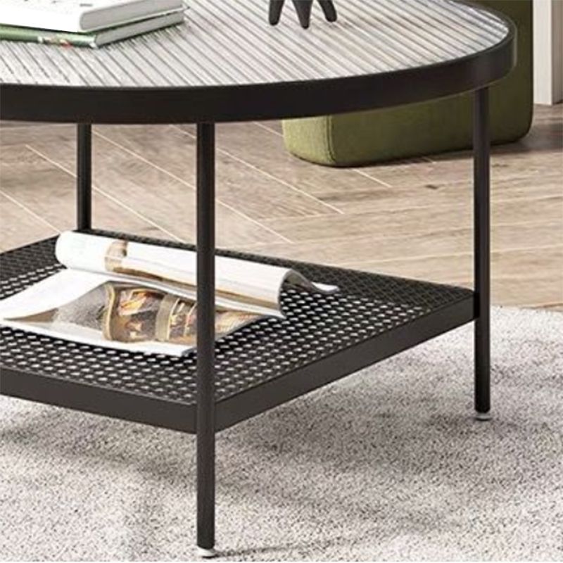 17.72" Tall Contemporary Style Cocktail Table 4 Legs Coffee Table