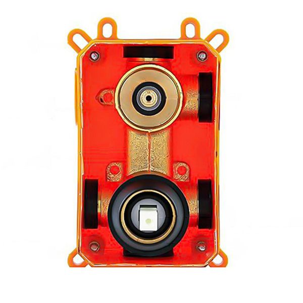 Modern Pressure Balanced Diverter Valve Shower Faucet Metal Shower System on Wall