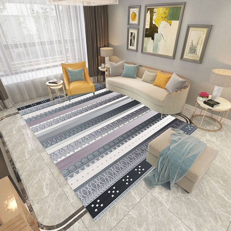 Rapis imprimé Americana Rapis multi-couleurs Tapis synthétique Anti-glip Tymor de support Haule lavable résistant aux teintes pour le salon