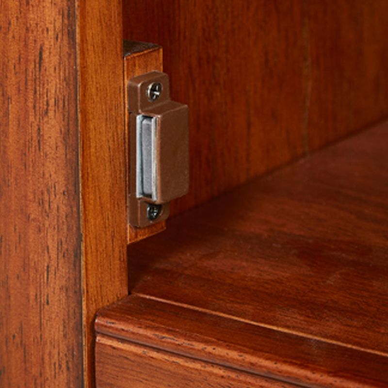 Zeitgenössischer Eichenholz -Standard -Bücherregal braunes Regal mit Glastüren