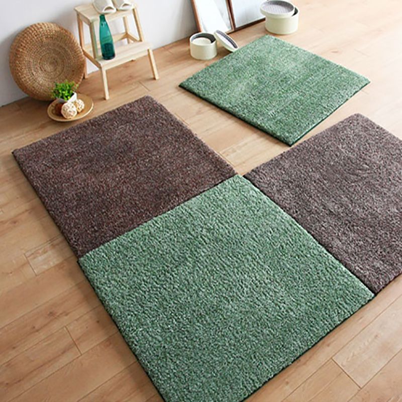 Living Room Carpet Tiles Color Block Stain Resistant Level Loop Carpet Tiles