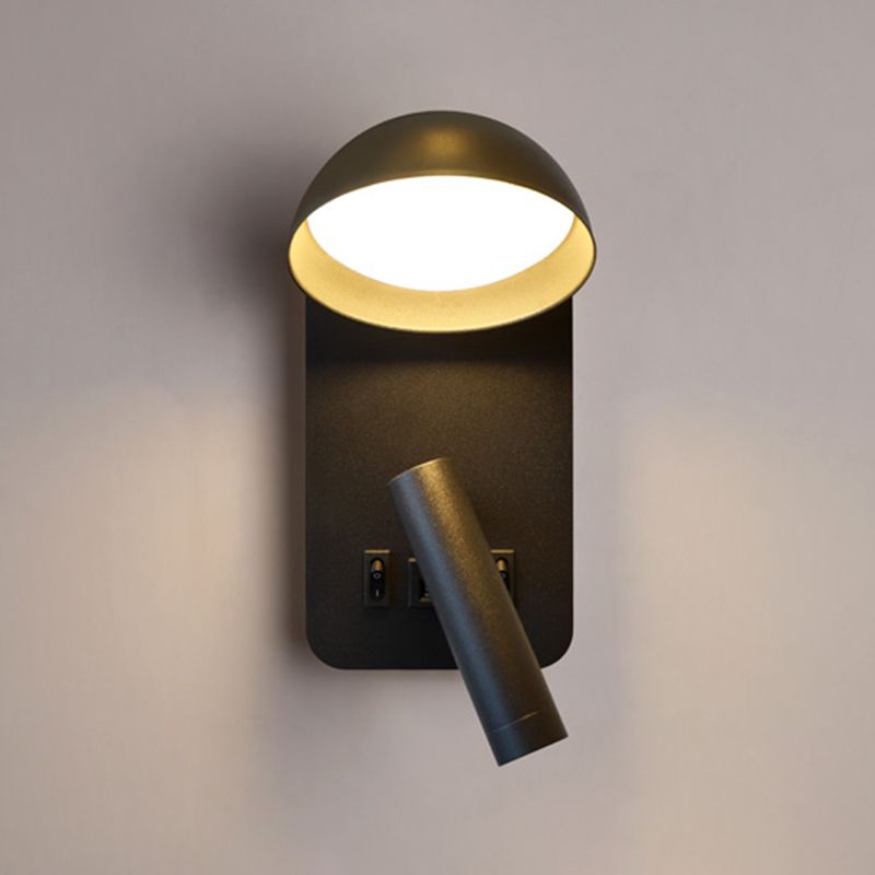 Nordic Metal Wall Light Geometric 2 Lights Reading Wall Sconce for Bedroom