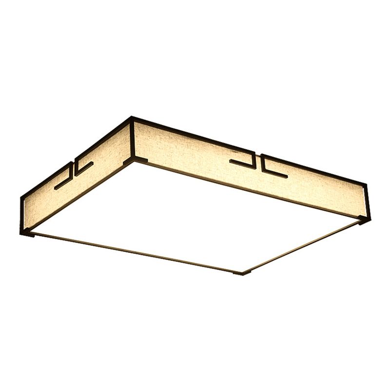 Acryl Beige LED Deckenleuchte im klassischen klassischen Stil Fabrics Flush Mount für Innenräume