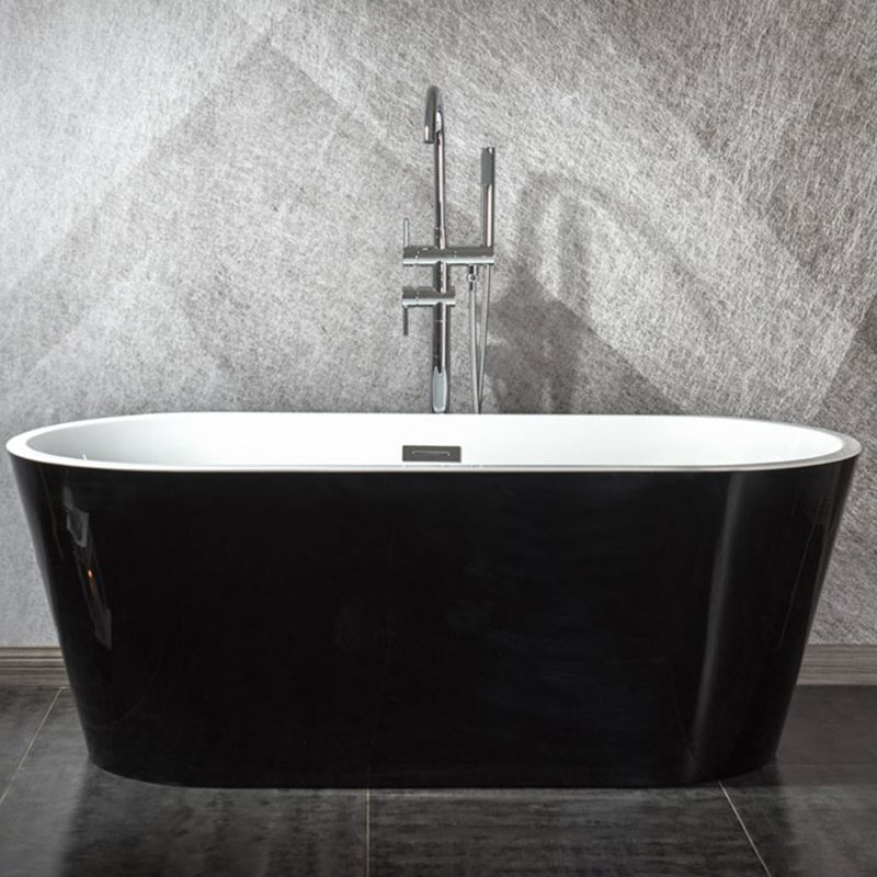 Modern Matte Acrylic Bath Tub Oval Freestanding Tub for Home