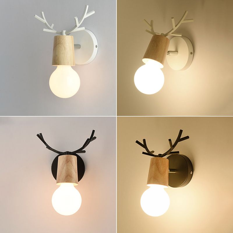 1-Light Unique Wall Sconce Modern Style Metal Wall Lighting for Dining Room