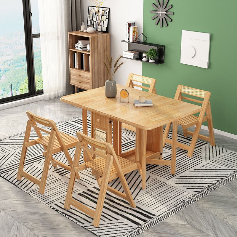 Wood Top Table Mid-Century Modern Table with Pedestal Base,35.43"W x 51.18"L x 29.53"H