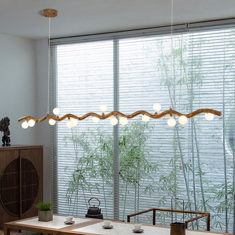 Modern Style Hanging Island Light Creative Hanging Lighting Fixture for Dining Room