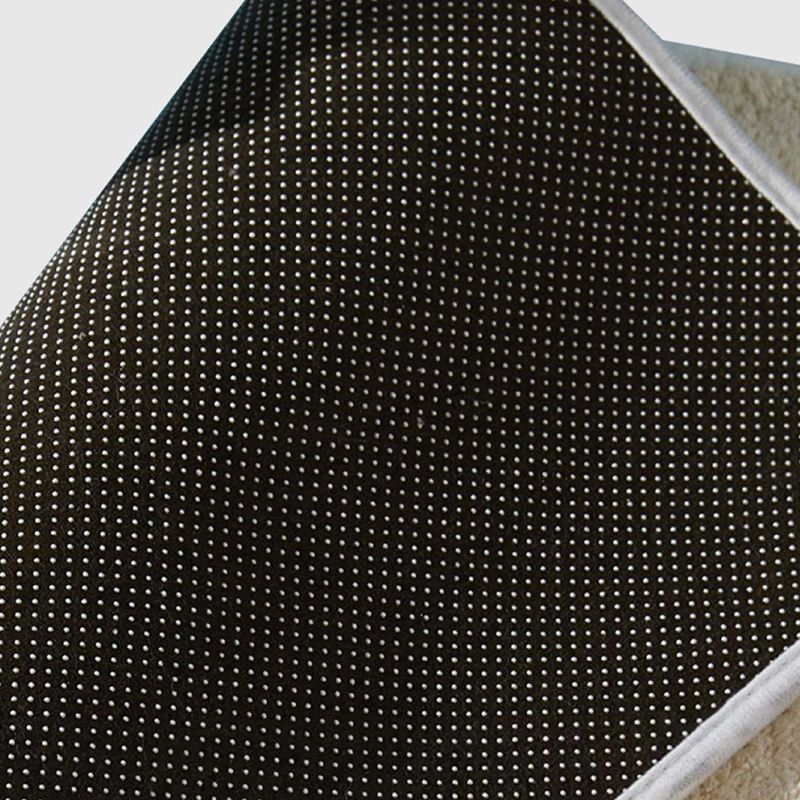 Light Grey Modern Rug Polyester Striped Area Rug Washable Rug for Living Room