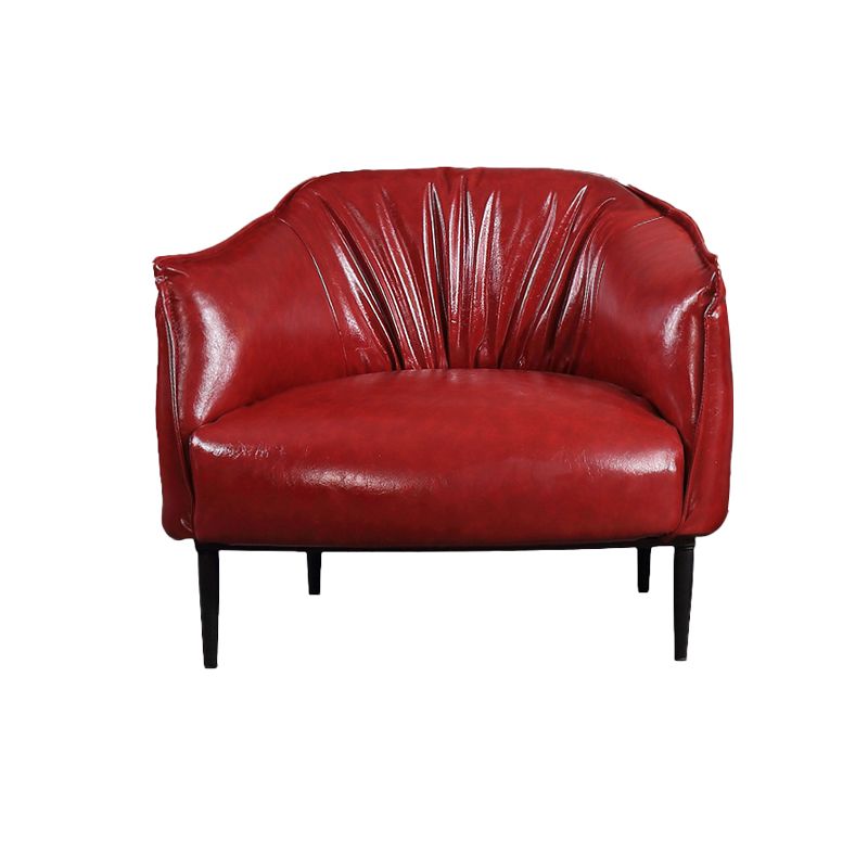 Faux Leather Chair32.6" L x 31.8" W x 29.9" H Arms Included Chair for Bedroom