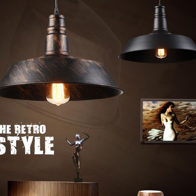 Retro industriële flesdop schaduw hanger licht metaal 1 lichte restaurant hangluchting