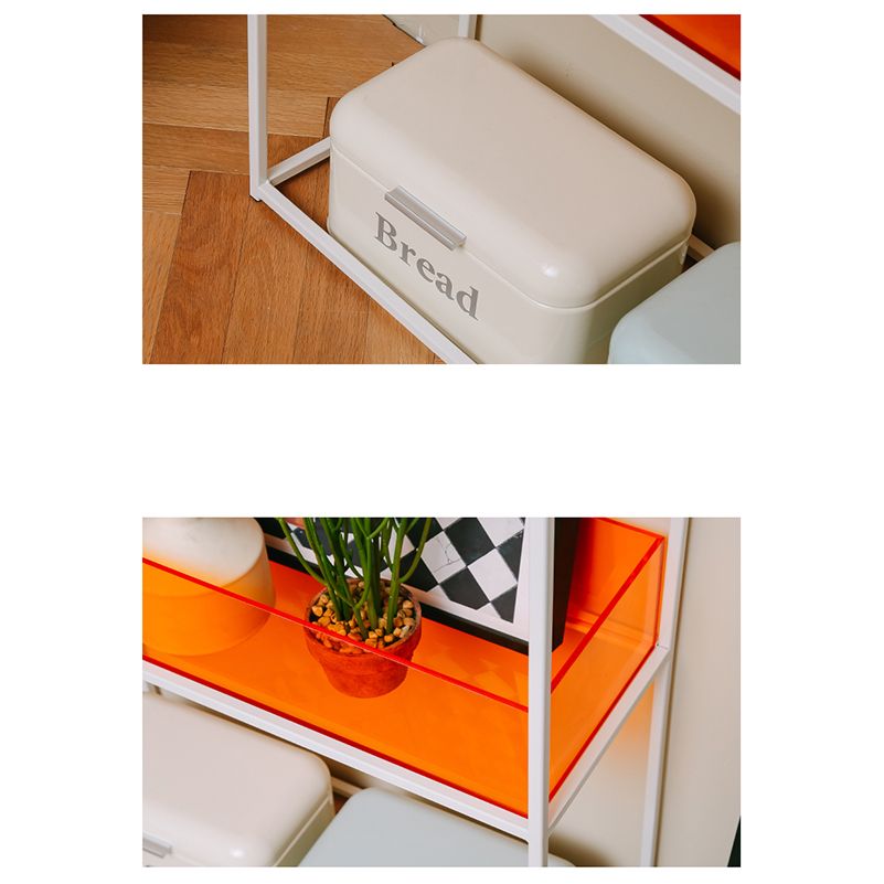 10" Wide Contemporary Shelf Bookcase Acrylic Open Back Bookcase