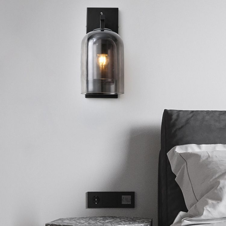 Glasröhrenwandmontaglampen zeitgenössische 1 leichte Wandleuchte Leuchten