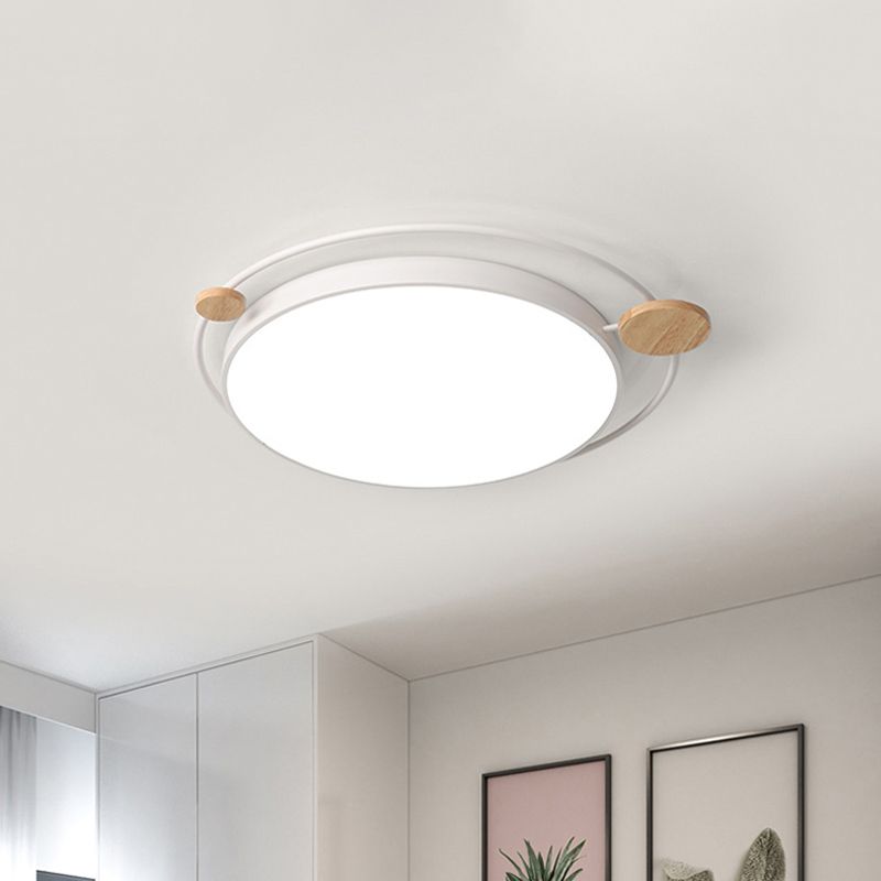Lampada da incasso Planet grigio/bianco, stile semplice, LED metallico, illuminazione vicino al soffitto, larghezza 19,5"/23,5"