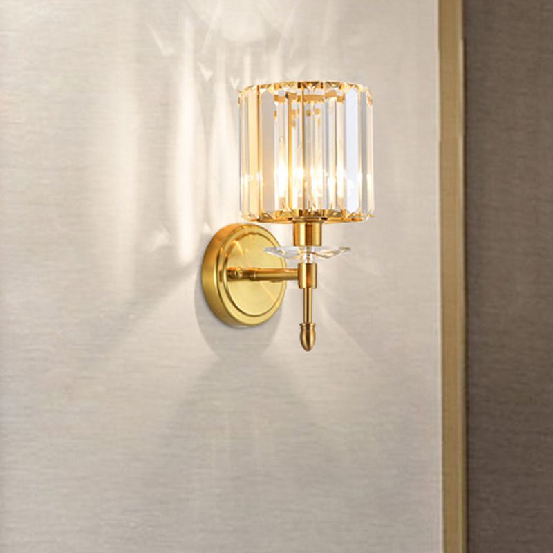 Luz de pared de estilo moderno Diclas de pared de sombra de cristal creativa para dormitorio para dormitorio