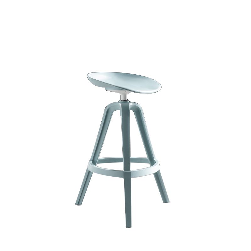 Industrial Low Back Counter Stool Metal Counter Height Stools with Swivel