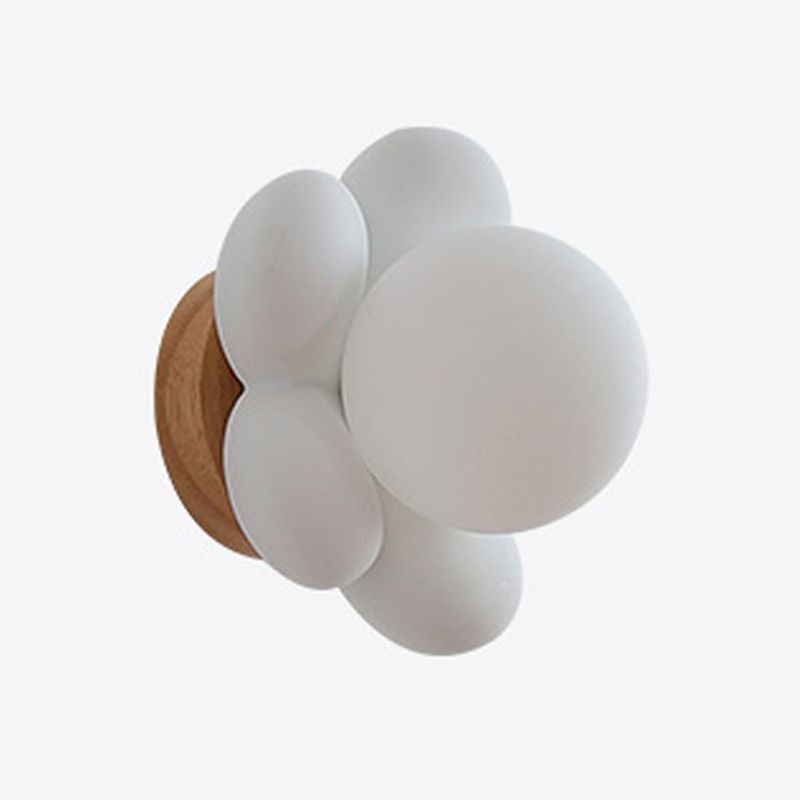 Modern White / Pink Wall Light Fixture Minimalist Wall Light Sconce for Bedroom