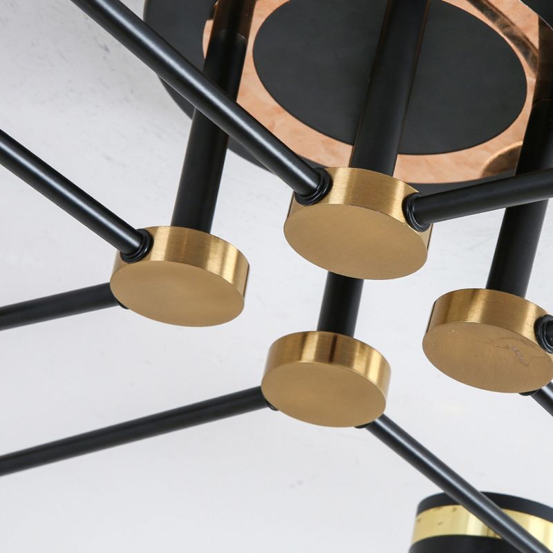 Modern Circular Shape LED Ceiling Lamp Iron Flush Mount for Living Room