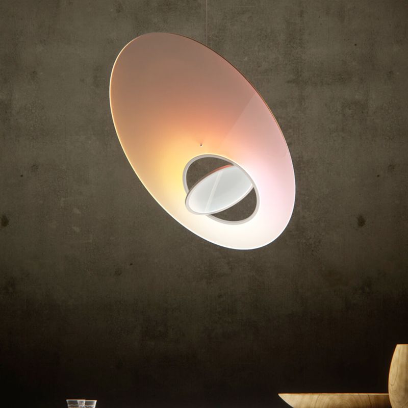 1 Licht hängende Leuchten moderne Federlampenlicht für Schlafzimmer