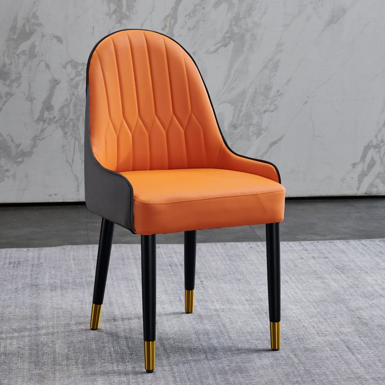 Solid Wood Modern Home Dining Chair Matte Finish Parsons Side Chair