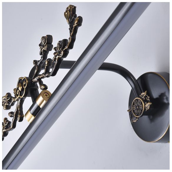 Brass LED Wall Sconce Indoor Wall Sconce Lighting with Acrylic Shade for Bathroom