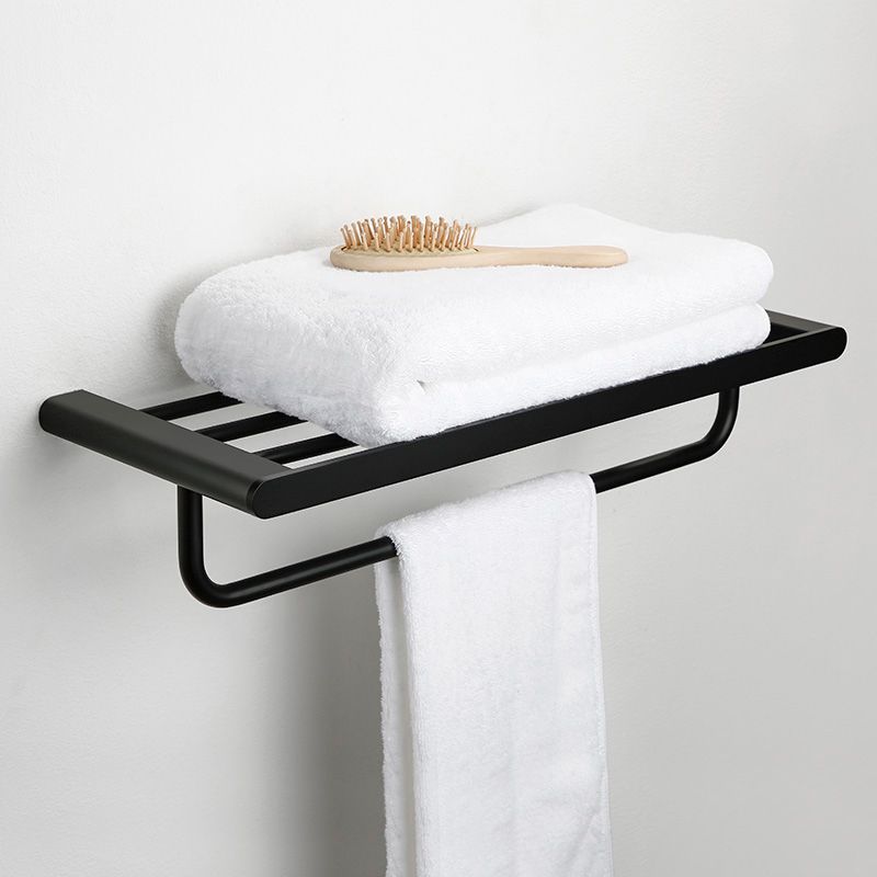 Contemporary Bathroom Accessory As Individual Or As a Set in Black Metal