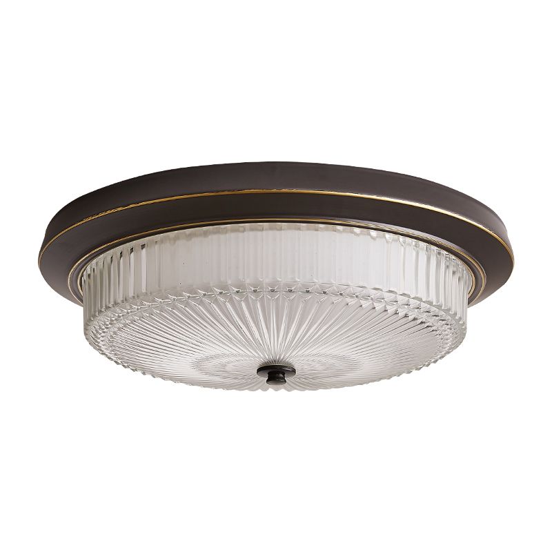 Flush Mount Ceiling Light American Country Style Indoor Round Shape Ceiling Mount Light