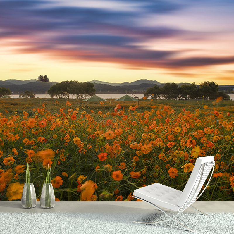 Photography Stain Resistant Mural Wallpaper Flowers Living Room Wall Mural