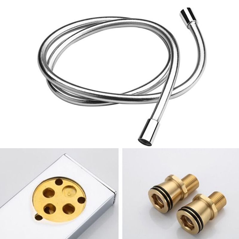 Contemporary Style Shower System Copper Rectangle Wall Mounted Shower System