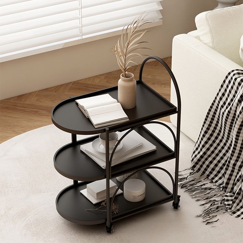 14" Wide Contemporary Corner Table 3-Tier Side Table with Storage