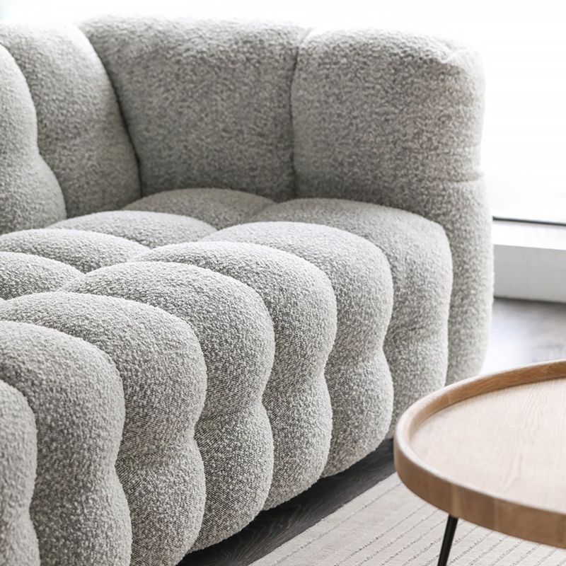 Contemporary Wooden Standard Sofa Tuxedo Arm Tight Back Sofa