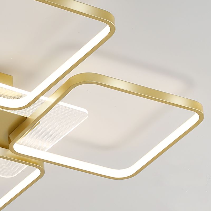 Square Flush Mount Light Flush Mount Led Lights Modern Flush Mount Light Fixtures for Living Room