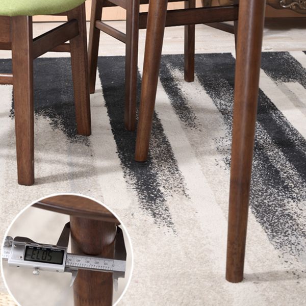 Round Rubberwood vaste houten eettafel eenvoud stijl eetkamercollectie