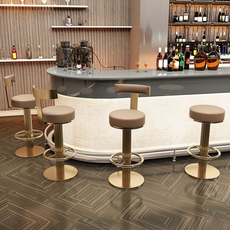 Leather Bar Stool Adjustable Height Counter Stool for Bristol