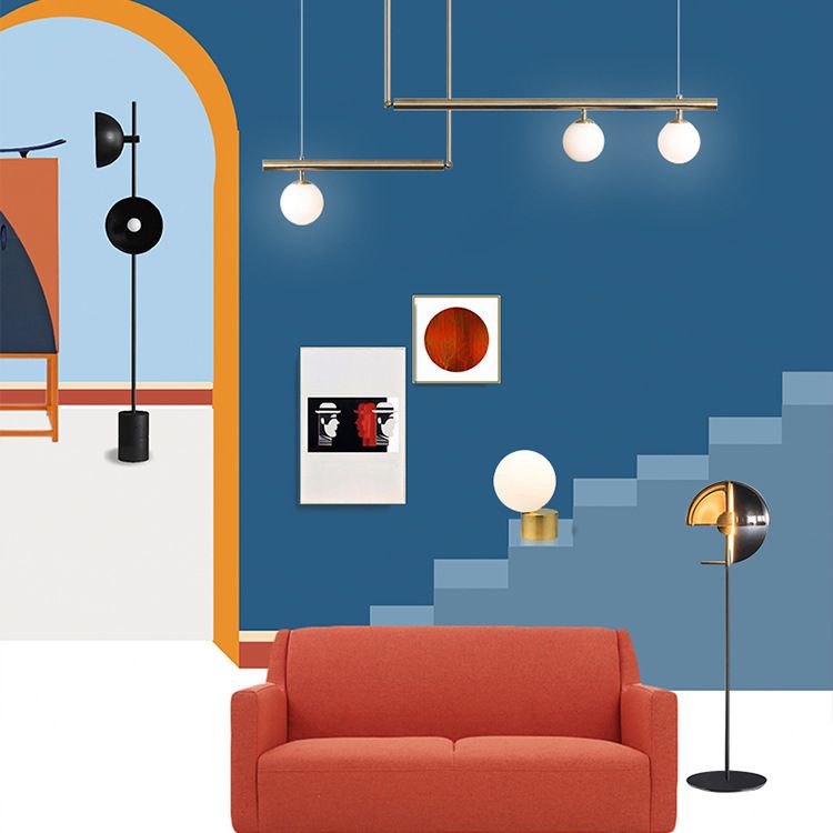 Molecule Dinning Room Island Light Fixture Glass Nordic Style Island Pendant Light in White