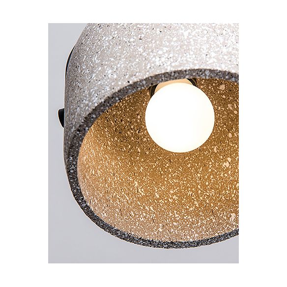 Bell Ceiling Pendant Light Minimalist Style Cement Dinning Room Hanging Lamp Kit