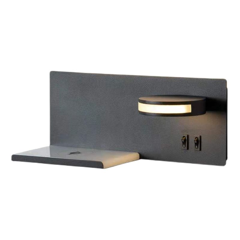 Forma geométrica de lectura de metal luz de pared estilo moderno 2 luces de montaje de pared lámpara de luz
