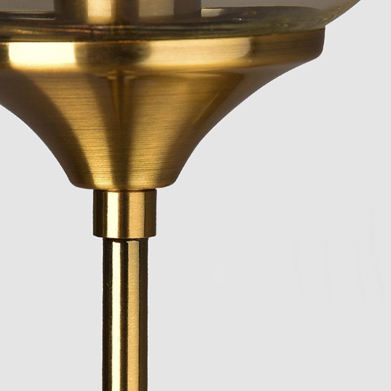 Gold Modern Metal Wall Sconce Ball Shape Wall Light with Glass Shade for Living Room