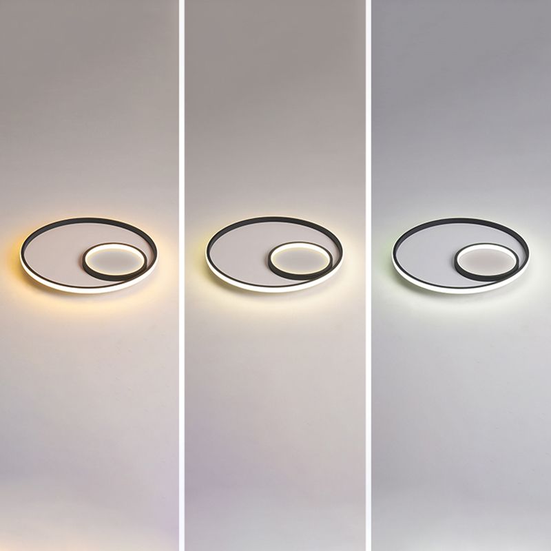 Nordic Halo Deckenleuchte Metall Schlafzimmer LED ultradünne Unterputzleuchte