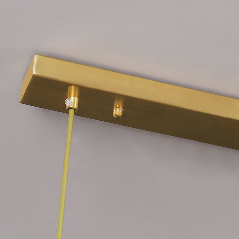 Contemporary Style Geometry Shape Island Lights Crystal Pendant Lights in Gold