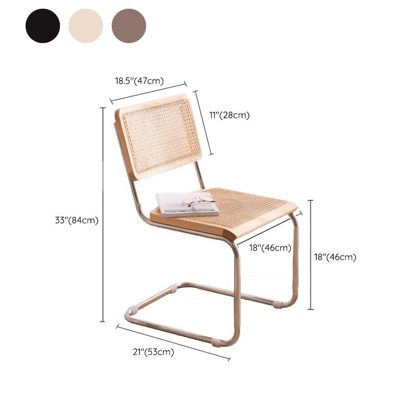 Contemporary Side Chair Open Back Dining Room Chair for Kitchen